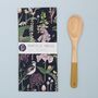 Longtail And Foxglove Floral And Bird Tea Towel, thumbnail 7 of 8