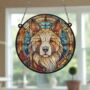 Akita Stained Glass Effect Suncatcher, thumbnail 6 of 6