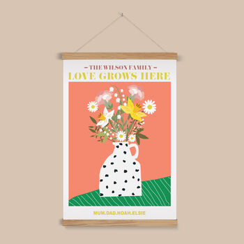 Personalised Family Birth Flowers Mother's Day Print, 3 of 9