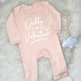 Daddy Is My Valentine Babygrow, thumbnail 9 of 10