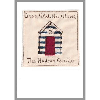 Personalised Beach Hut Card For Any Occasion / New Home, 7 of 12