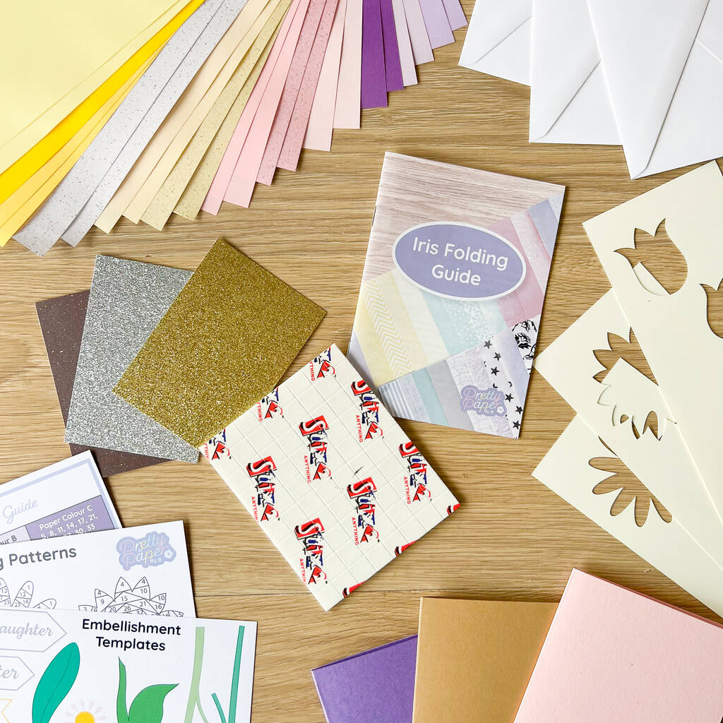Sweet Summer Card Making Kit, Beginner Kids Iris Folding