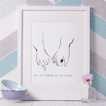 'You Will Forever Be My Always' Wedding Print, 3 of 4