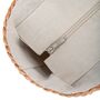 Striped Natural And Orange Plaited Jute Beach Bag, thumbnail 4 of 6