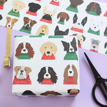 Dogs In Christmas Jumpers Wrapping Paper, 2 of 2