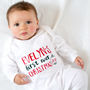 Personalised Baby's First Ever Christmas Babygrow, thumbnail 1 of 4