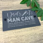 Personalised Tools Dad's Man Cave Slate Wall Sign 25 X 15cm, thumbnail 3 of 8