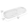 Marble Look White Oval Vanity Tray, thumbnail 2 of 7