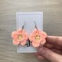 Crochet Daisy Flower Earrings, thumbnail 7 of 11