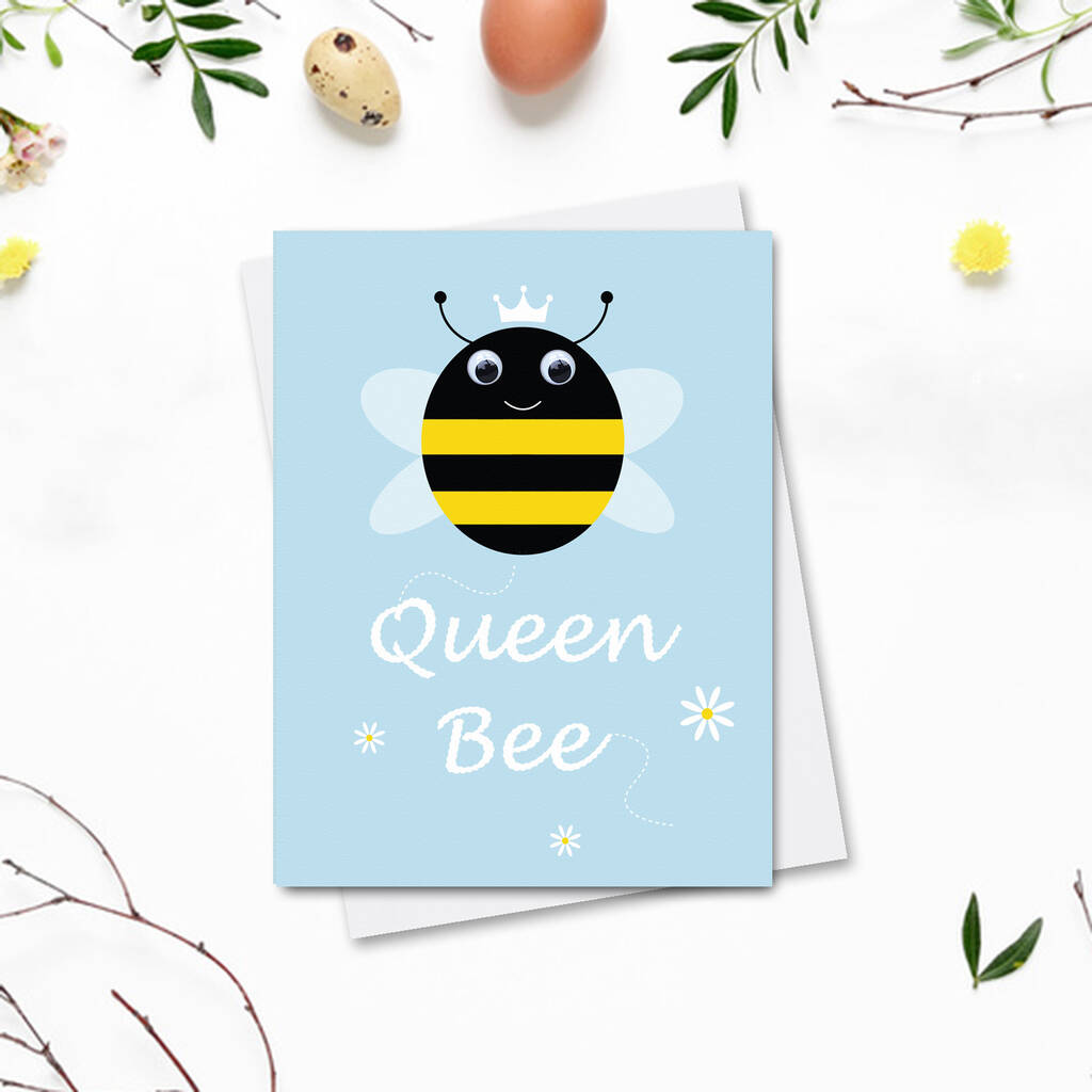 Queen Bee Greetings Card