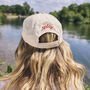 Chilli And Sparkles Embroidered Cream Hat, thumbnail 3 of 12