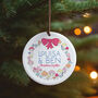 Personalised Christmas Mushroom Couple's Tree Decoration, thumbnail 1 of 3