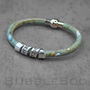 Blue And Silver Vegan Personal Hidden Message Bracelet, thumbnail 1 of 4