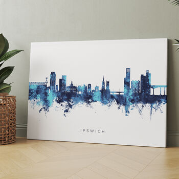 Ipswich Skyline Cityscape Art Print, 7 of 12