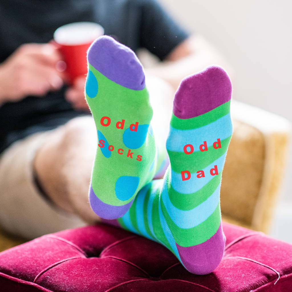 Personalised Spotty Stripy Odd Socks By HELLO LOVELY ...