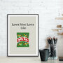 Love You Lots Like Jelly Tots Print, thumbnail 3 of 3