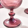 Set Of Four Luxury Rouge Wine Glasses, thumbnail 4 of 6