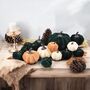 Autumn And Halloween Velvet Pumpkin Set, thumbnail 1 of 5