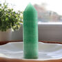 Green Aventurine Crystal Tower Gift With Crystal Card, thumbnail 2 of 10