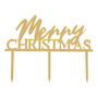 Gold Acrylic Merry Christmas Cake Topper, thumbnail 2 of 2