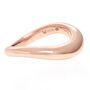 Rose Gold Vermeil Ring Wave Ethically Handmade, thumbnail 5 of 7