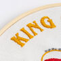 Easy Embroidery Kit King Charles Coronation, thumbnail 6 of 7