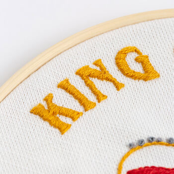 Easy Embroidery Kit King Charles Coronation, 6 of 7