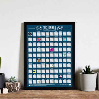 100 Dates Bucket List - Scratch Off Poster - 100 Pensées Pour De