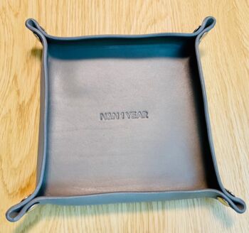 Personalised Grey Leather Valet Tray, 11 of 12