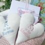 Linen Alphabet Heart, thumbnail 1 of 9
