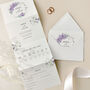 Hydrangea Concertina Wedding Invitations, thumbnail 1 of 4