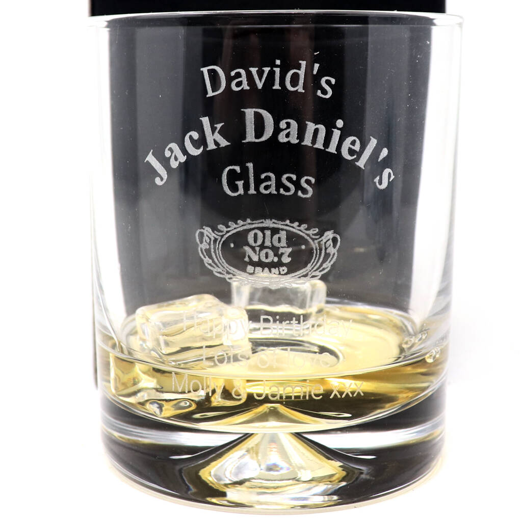Personalised Jack Daniel's Design Tumbler Glass
