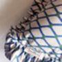 Lattice Frill Trim Cotton Cushion, thumbnail 6 of 6