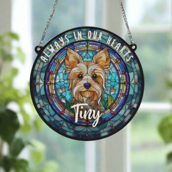 Yorkshire Terrier Memorial Suncatcher, 5 of 6