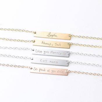 Personalised Your Handwriting Necklace, 2 of 5