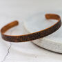 Copper Unisex Textured Cuff, thumbnail 4 of 9