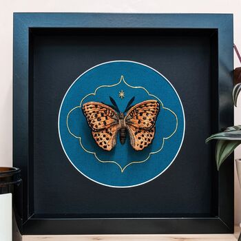 3D Butterfly Embroidery Art Mounted And Framed, 2 of 9