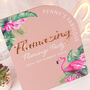 Tropical Flamingo Birthday Party 3D Acrylic Welcome Sign, thumbnail 5 of 5