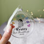Baby's First Christmas Rainbow Penguin Bauble, thumbnail 7 of 12