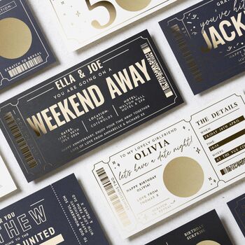 Personalised Weekend Away Gift Voucher For Couple, 9 of 9