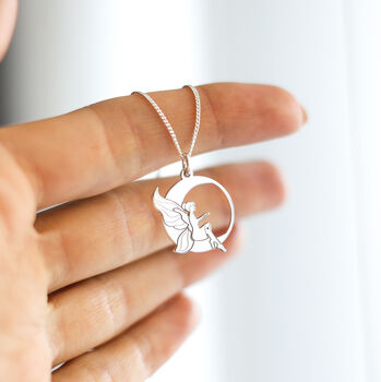 Fairy Necklace In Sterling Silver, 3 of 7