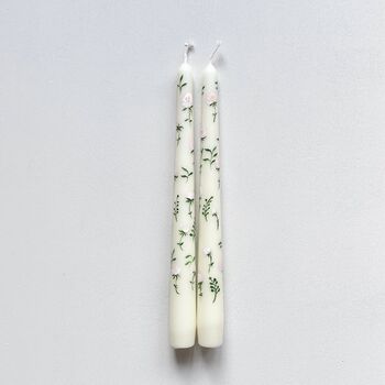 Hand Painted Wildflower Taper Candles, 7 of 10