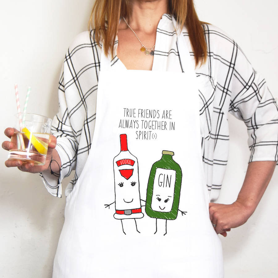 'Together In Spirits' Friendship Apron, 1 of 2
