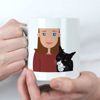 Personalised Cat Lady Mug, Choice Of Breeds, 5 of 12