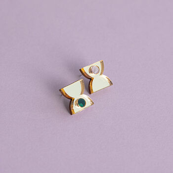 Hourglass Time Colourful Laser Acrylic Stud Earrings, 6 of 7