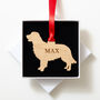 Personalised Dog Outline Christmas Tree Decoration, thumbnail 3 of 12