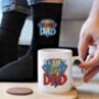 Personalised Super Dad Mug And Socks Set, thumbnail 1 of 3