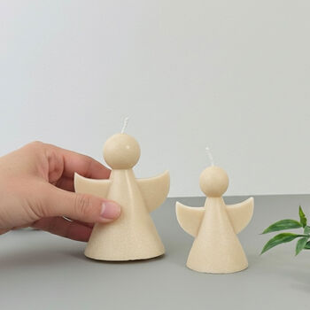 Beige Angel Candle And Angel Gift, 8 of 10