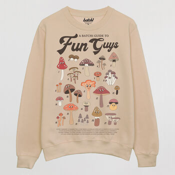 Fun Guys Men's Mushroom Guide Sweatshirt, 5 of 5