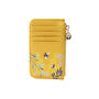 Yellow Bee Card Holder Wallet Purse | Floral Print, thumbnail 4 of 4